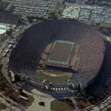 Photograph of Los Angeles Memorial Coliseum.