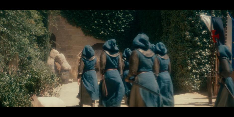Areala and the members of her new Order leave the castle on a mission.