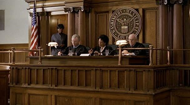 Judges preside over a case.