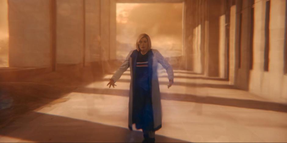 The three parts of the Doctor are returned to one.