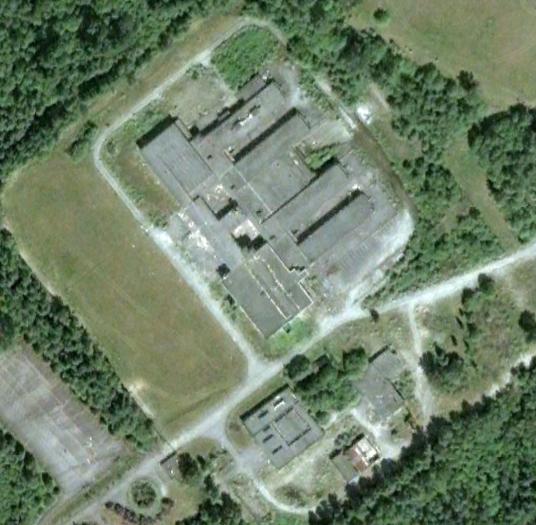 Satellite image of the facility before it was torn down. 