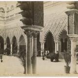 Photograph of Patio de las Doncellas sometime between 1870 and 1899.