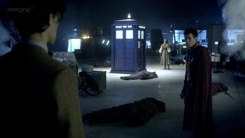 Rory tells the Doctor about the aftermath of the battle.