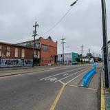 Photograph of North Robertson Street & St. Bernard Avenue.