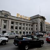 Photograph of Pacific Central Station.
