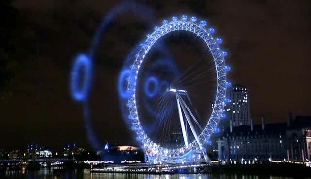 The London Eye sends out the control signal.