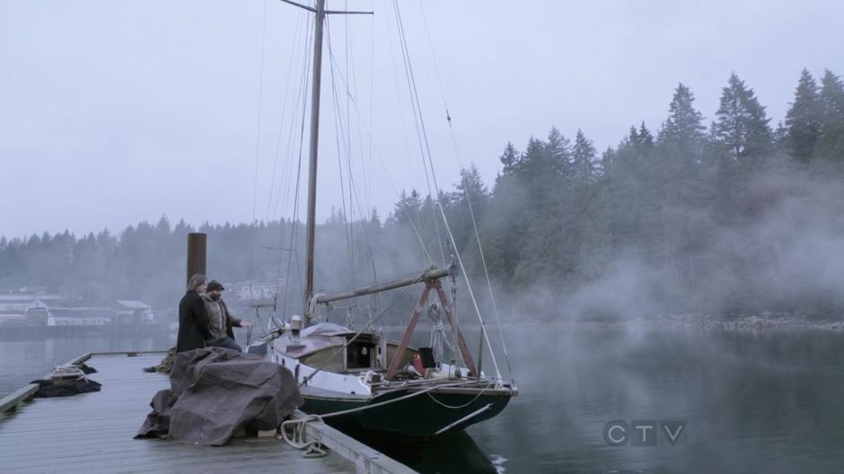 Leroy tells Mr. Gold about his boat in an attempt to sell it.