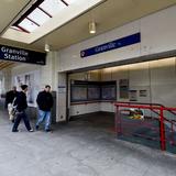 Photograph of Granville Skytrain Station.