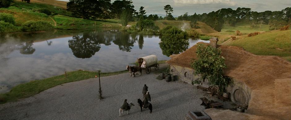 The Hobbits get ready to join Gandalf on his journey to the Grey Havens.