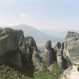 Photograph of Meteora Rock Formations.