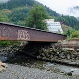 Photograph of Former Highway Bridge over Britannia Beach Creek.