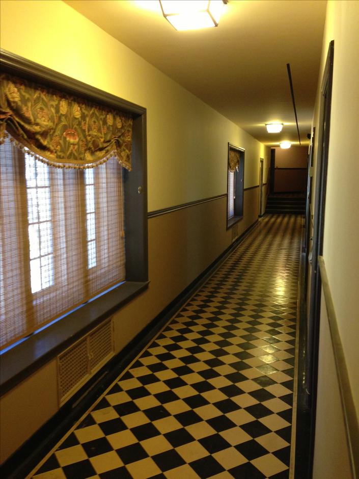 Greystone staff hallway