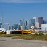 Photograph of School Bus Lot.