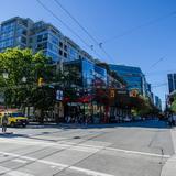 Photograph of Robson Street & Howe Street.