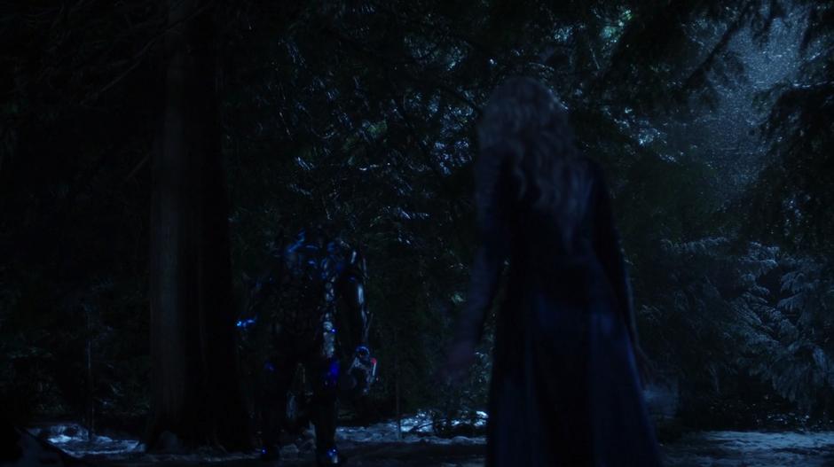 Killer Frost approaches Savitar after he returns from killing Iris.