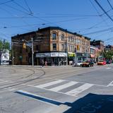 Photograph of Queen Street East & Broadview Avenue.