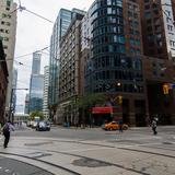 Photograph of Wellington Street West & York Street.