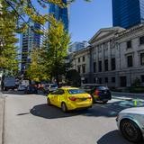 Photograph of Hornby Street (between Robson & Georgia).