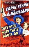 Poster for They Died with Their Boots On.