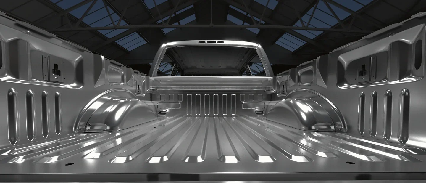 2022 Ford F-150 for sale in Madison, WI Rear bed view of the aluminum-alloy body