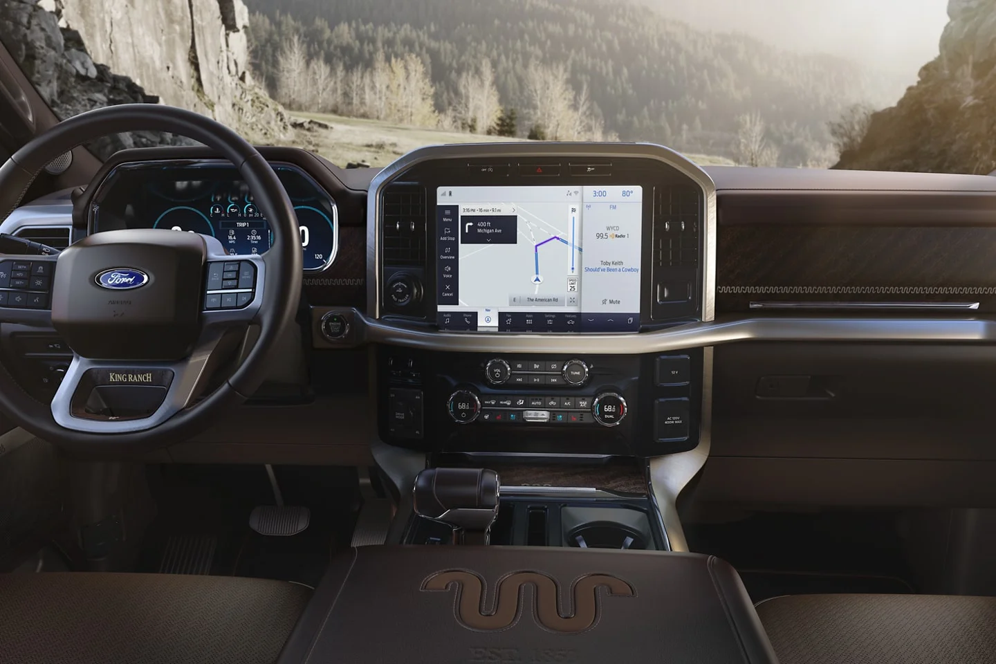 2022 Ford F-150 for sale in Madison, WI Center dash view of F-150