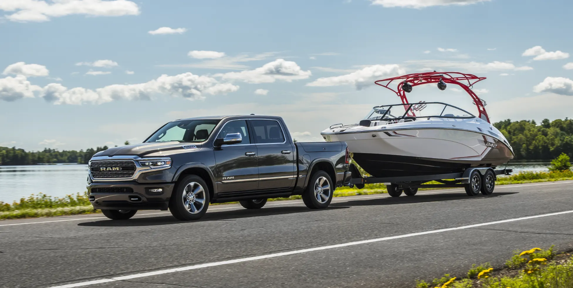 2021 RAM 1500 RAM 1500 On Roadway Towing Boat