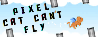 Play free game Pixel cat can't fly