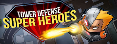 Play free game Tower defense : Super heroes