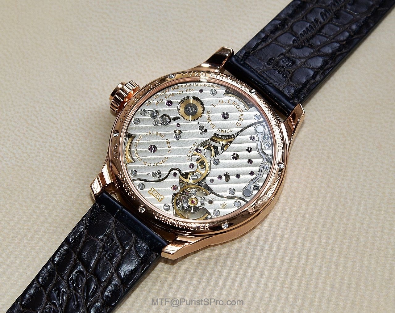 Luxury Men Minute Repeater watch L.U.C Full Strike