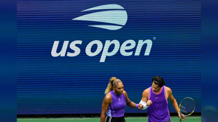 Serena Williams and Carlos Alcaraz Win US Open Mixed Doubles Opener in Star-Studded Return