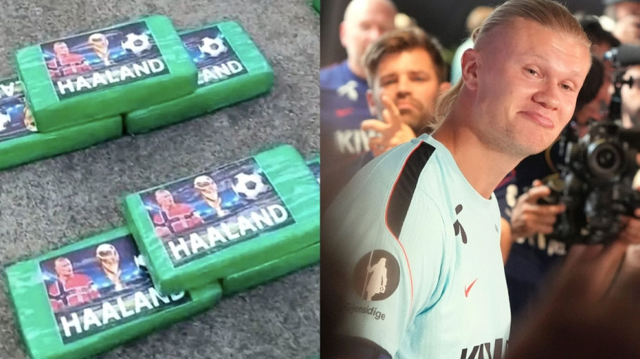 Ecuador Police Seize Cocaine Shipment Bearing Erling Haaland Stickers, Here’s What Happened