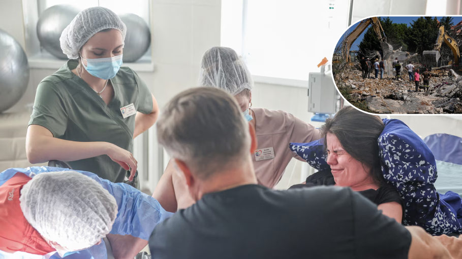 "You Get Used To It": Life And Birth Amid Air Raids At Kyiv Hospital