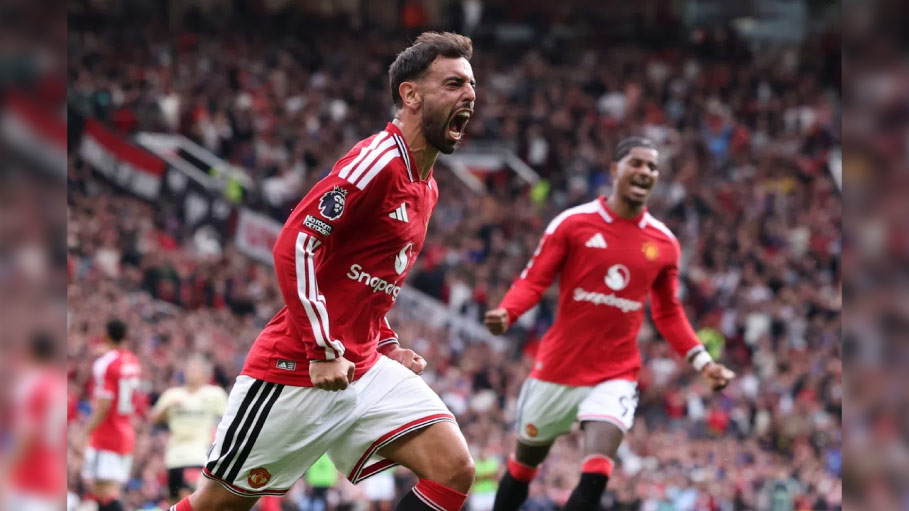 Bruno Fernandes Hits Hat-Trick As Manchester United Cruise, Chelsea Beat Brighton