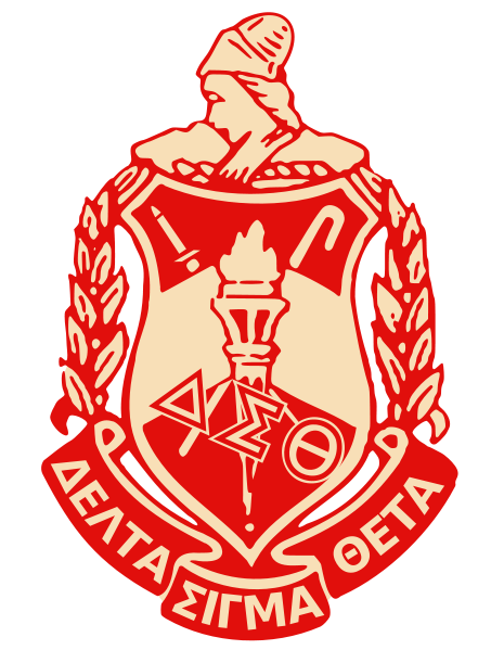 Delta Sigma 的ta姐妹会的徽章.