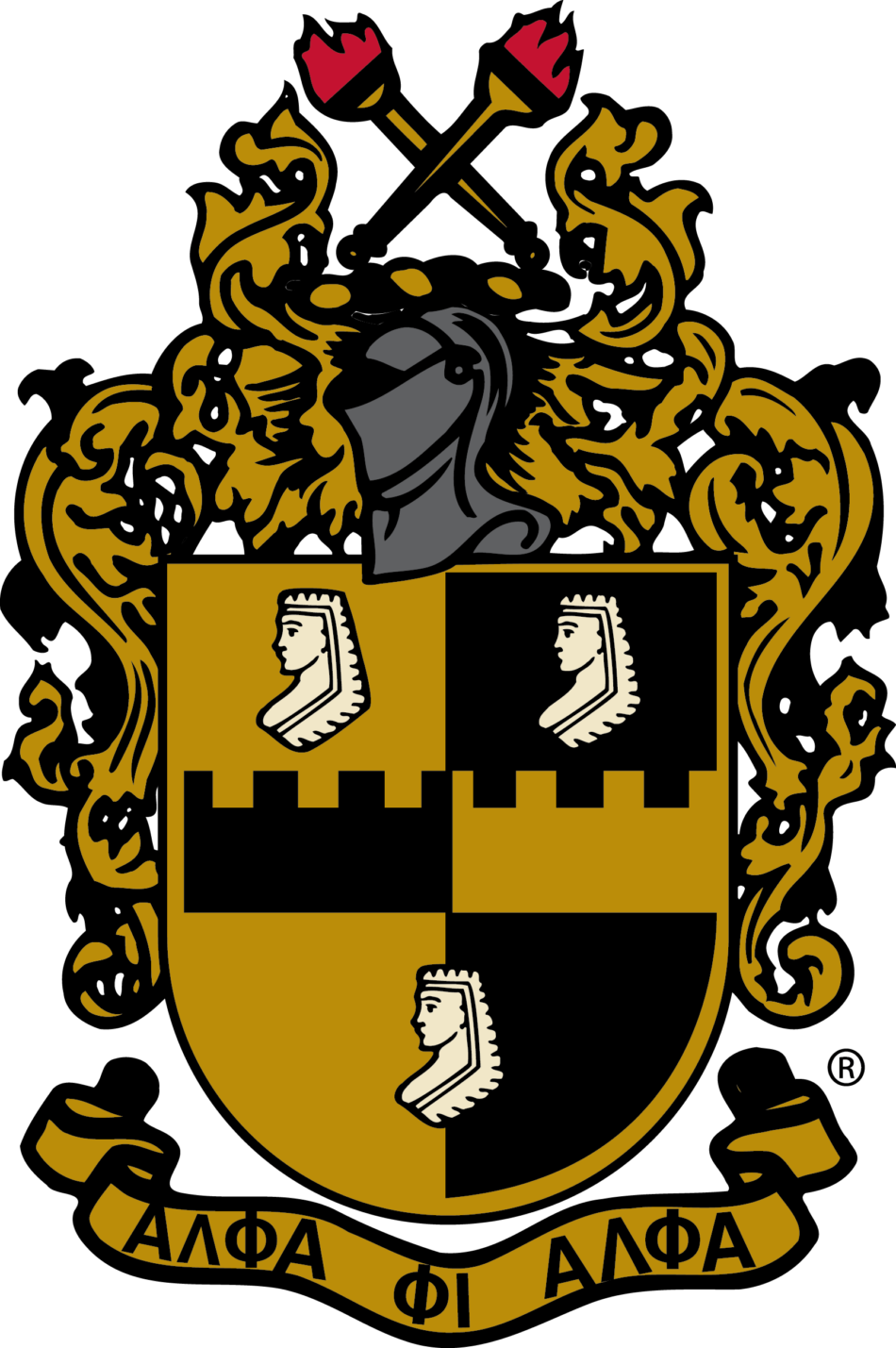 Alpha Phi Alpha Fraternity crest.