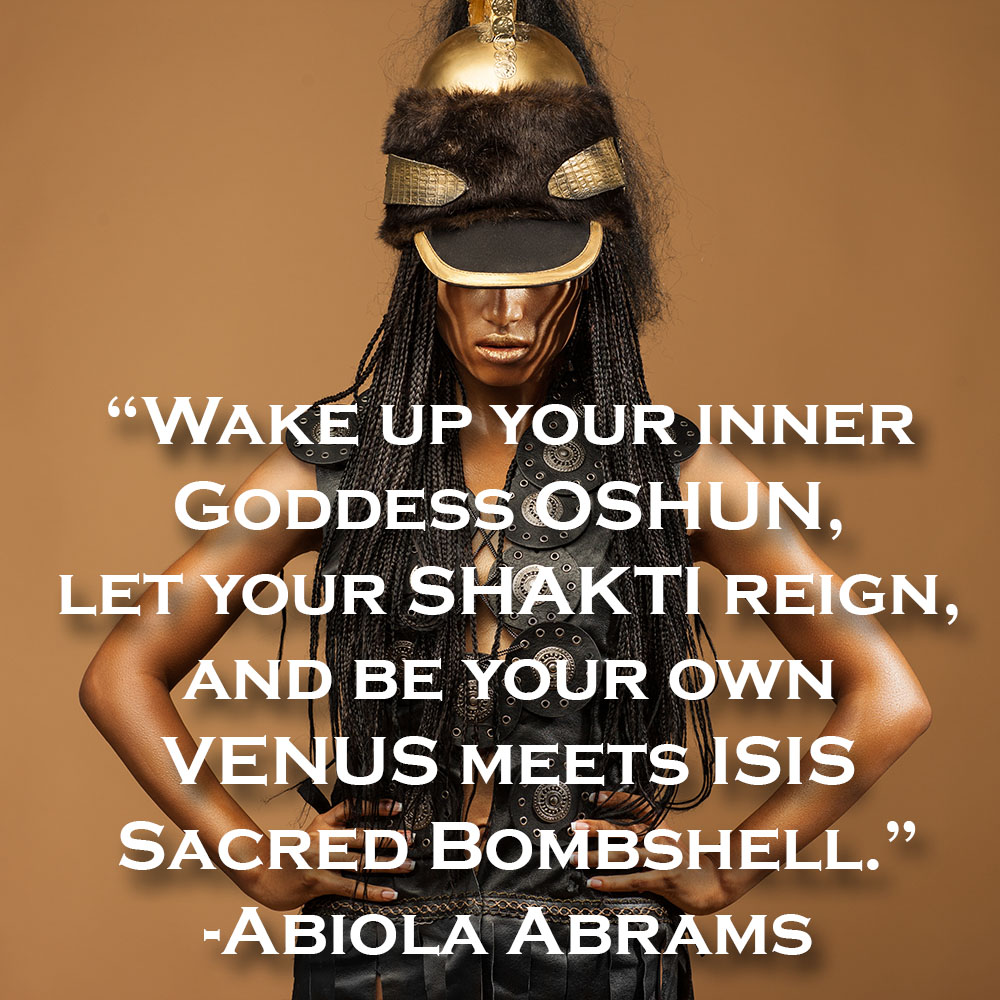 dark-skinned girl warrior.