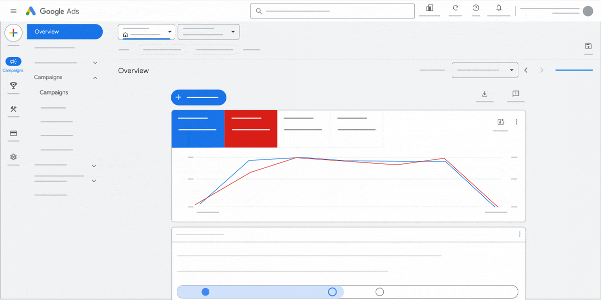 An animation showing how to migrate goals in Google Ads.