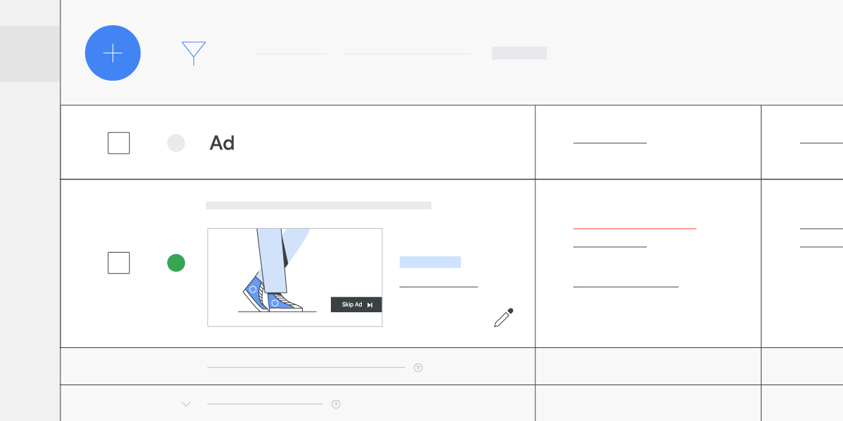 This animation shows you how to open the preview window for an ad in Google Ads