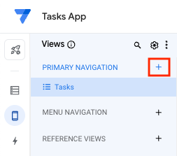 Add a view to primary navigation