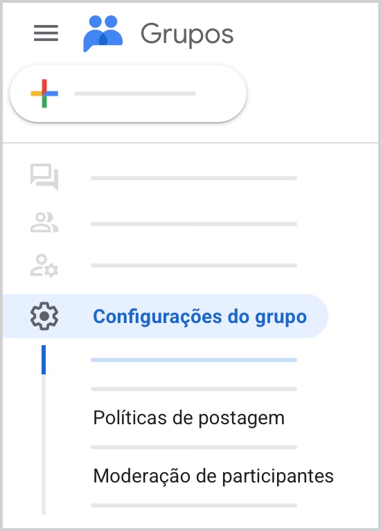 Localize "Moderação de participantes" no canto inferior esquerdo.