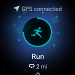 Run exercise with GPS