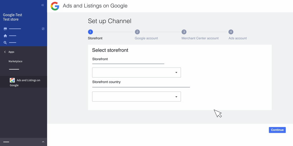 This animation guides you through step 2 of 3 of setting up your Google Tag in BigCommerce.