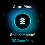 Active zone minute celebration