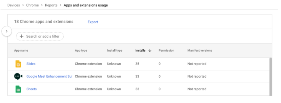 CSV exports for reports