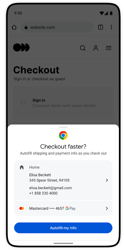 Fast checkout