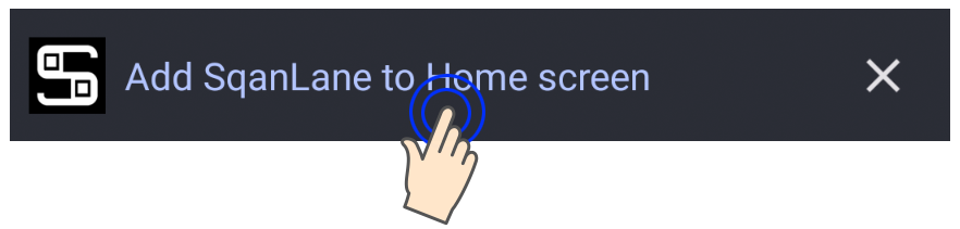 Add to home screen