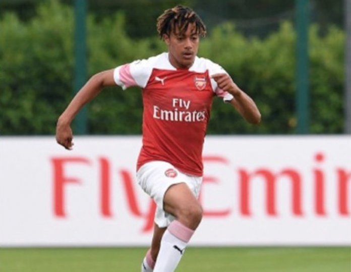 miguel,Miguel Bernardeau miguel azeez warming up for arsenal first team