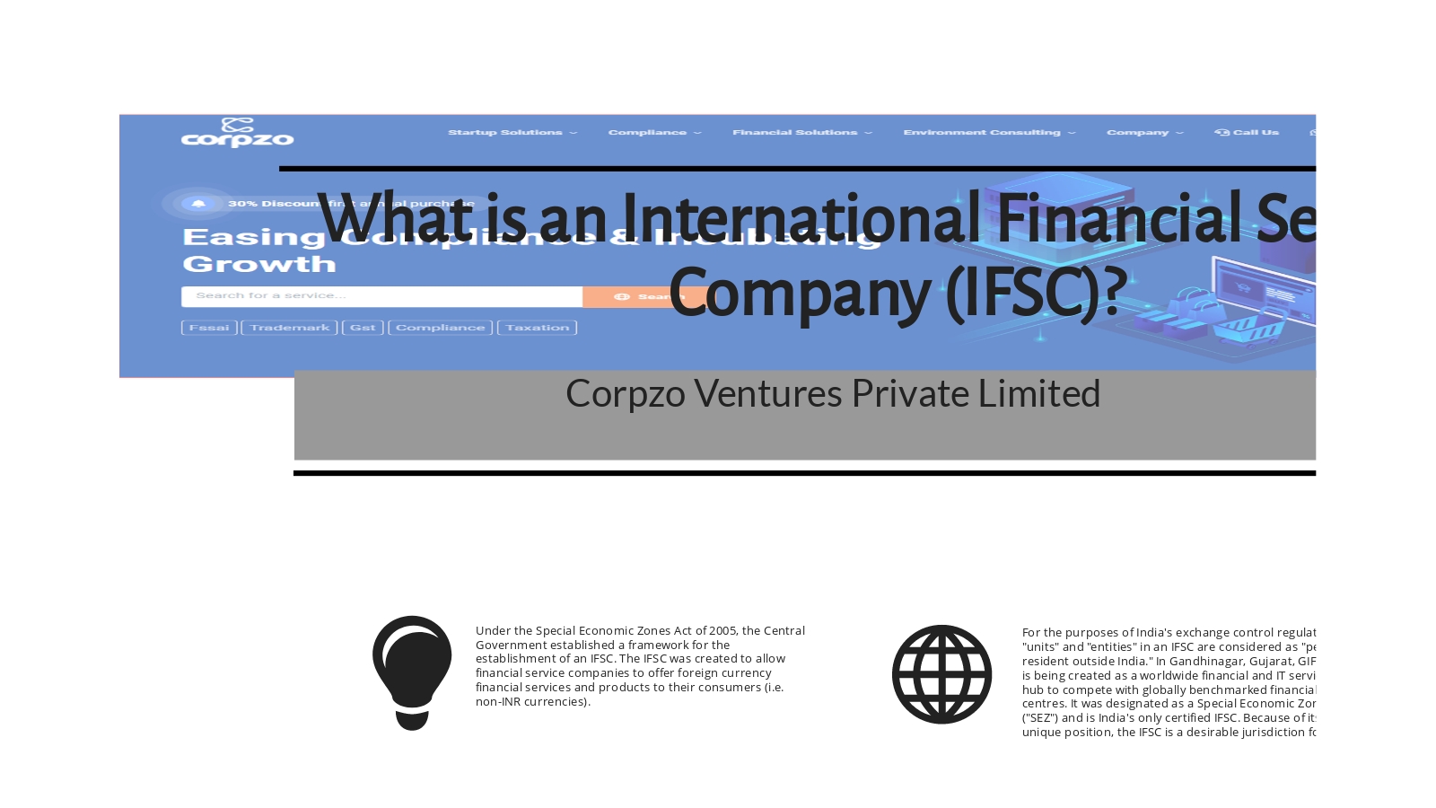 What is an International Financial Services Company (IFSC)? on emaze