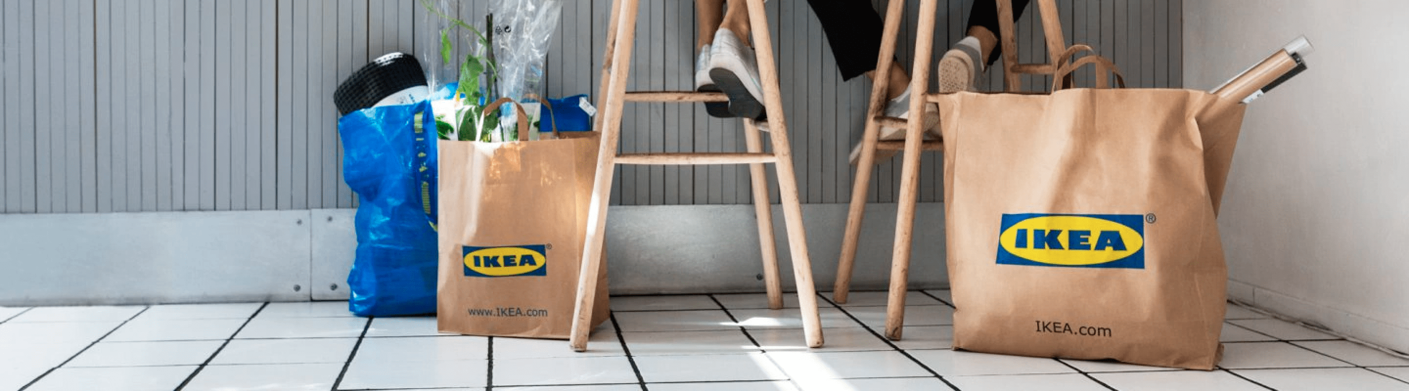 ikea bags in a photograph