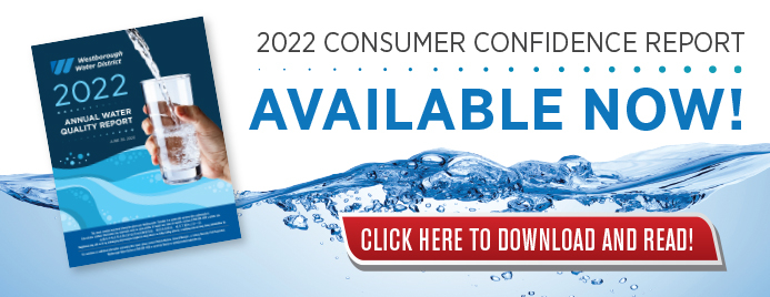 image of web banner for downloading the WWD's 2022 Water Quality Report